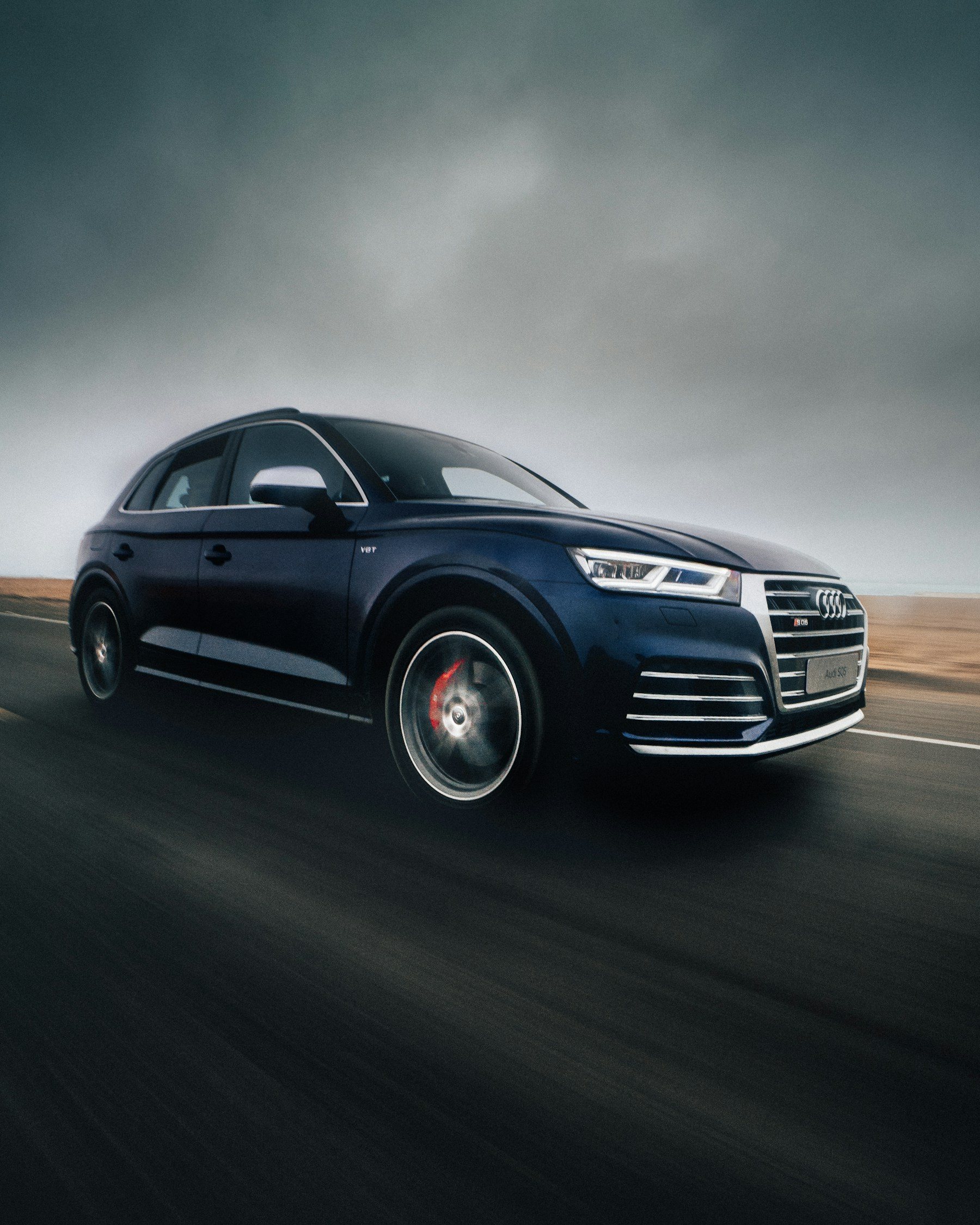 Audi on the road