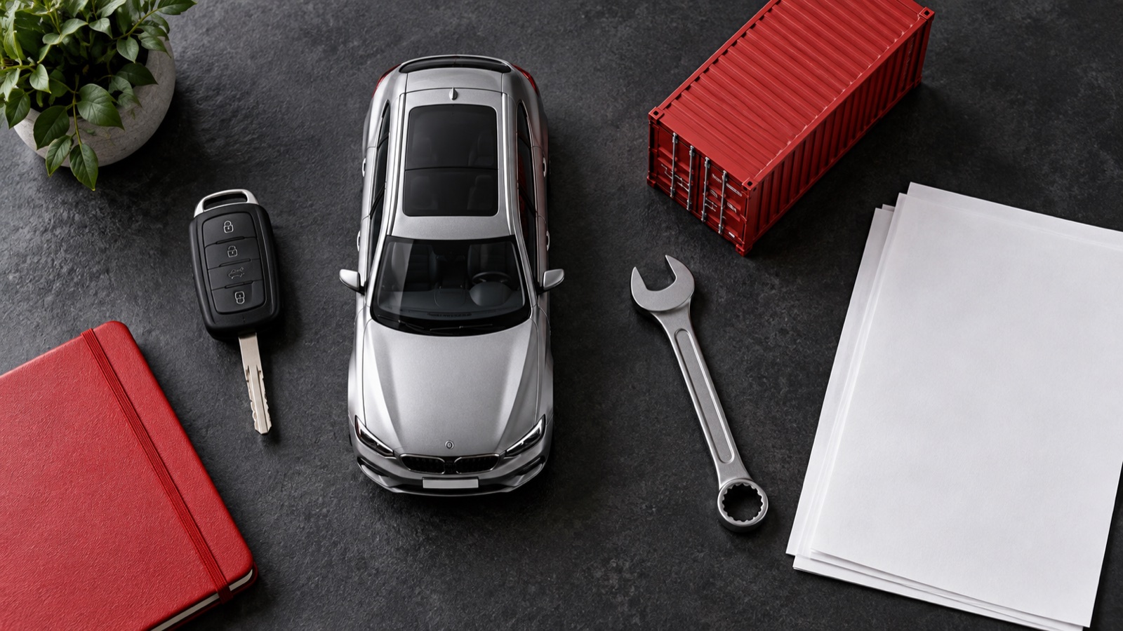 Car, container, tools and documents as components of the turnkey cost